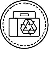 Recyclable bag pictogram