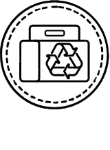 Recyclable bag pictogram